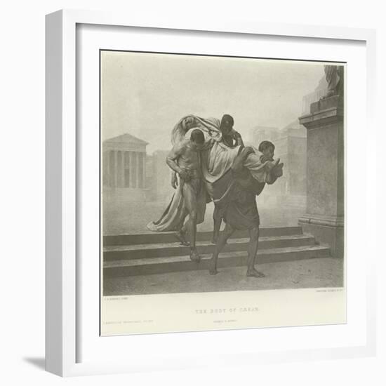 The Body of Caesar-Jean-Andre Rixens-Framed Giclee Print