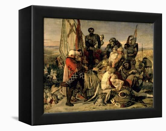 The Body of Harold Brought before William the Conqueror, 1844-61-Ford Madox Brown-Framed Premier Image Canvas