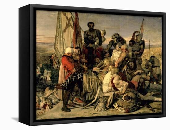 The Body of Harold Brought before William the Conqueror, 1844-61-Ford Madox Brown-Framed Premier Image Canvas