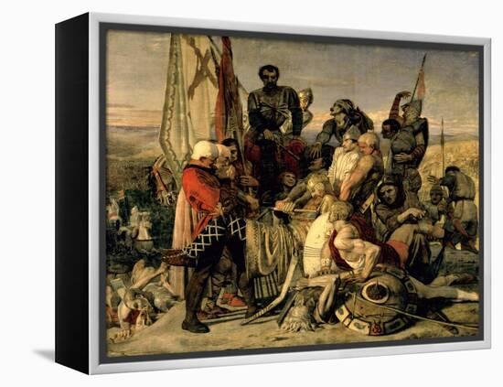 The Body of Harold Brought before William the Conqueror, 1844-61-Ford Madox Brown-Framed Premier Image Canvas