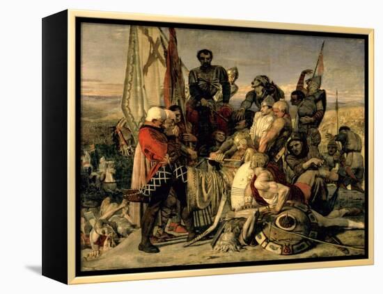 The Body of Harold Brought before William the Conqueror, 1844-61-Ford Madox Brown-Framed Premier Image Canvas