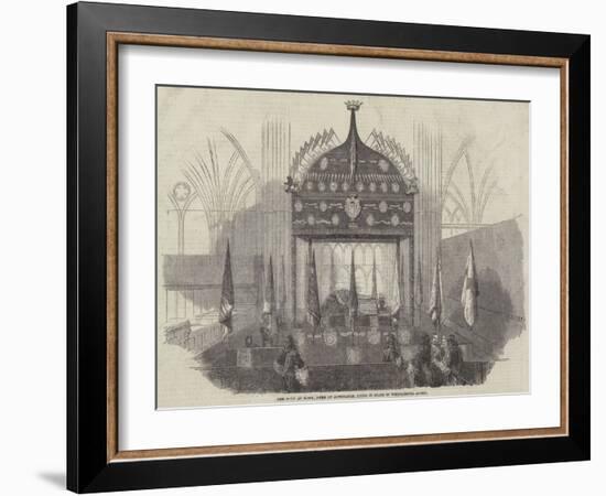 The Body of Monk, Duke of Albemarle, Lying in State in Westminster Abbey-null-Framed Giclee Print