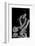 The Body of Nude Woman with Black and White Pattern and its Reflection. Black-And-White Photo Creat-master1305-Framed Photographic Print