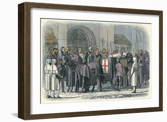 'The body of Richard brought to St. Paul's', 1400 (1864)-James William Edmund Doyle-Framed Giclee Print