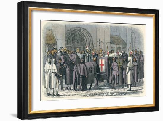 'The body of Richard brought to St. Paul's', 1400 (1864)-James William Edmund Doyle-Framed Giclee Print