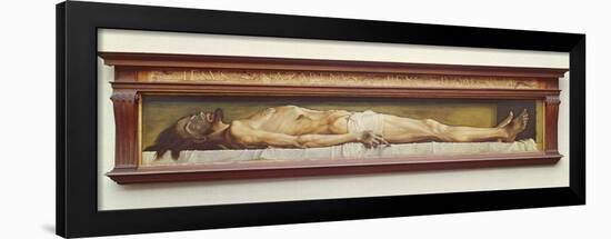 The Body of the Dead Christ in the Tomb. 1521-Hans Holbein the Younger-Framed Giclee Print