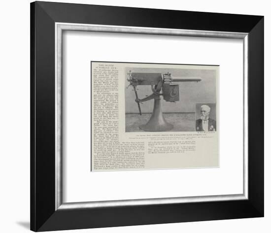 The Boers' Most Annoying Weapon, the 37-Millimetre Maxim Automatic Gun-null-Framed Giclee Print