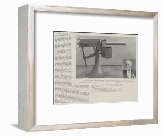 The Boers' Most Annoying Weapon, the 37-Millimetre Maxim Automatic Gun-null-Framed Giclee Print