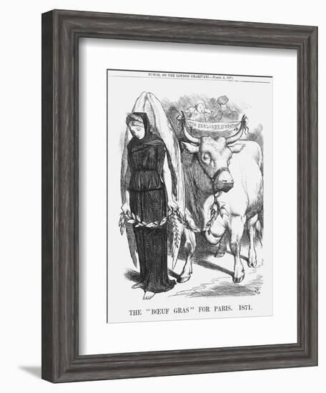 The Boeuf Gras for Paris, 1871-John Tenniel-Framed Giclee Print