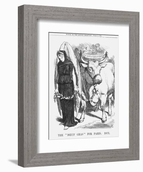 The Boeuf Gras for Paris, 1871-John Tenniel-Framed Giclee Print