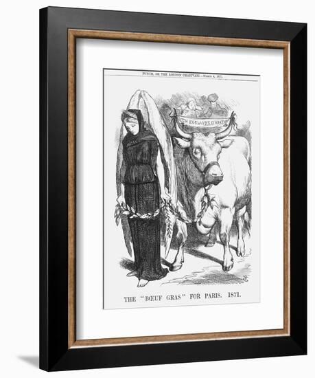 The Boeuf Gras for Paris, 1871-John Tenniel-Framed Giclee Print