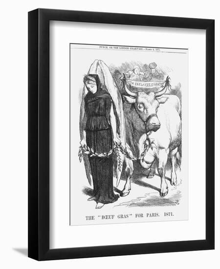 The Boeuf Gras for Paris, 1871-John Tenniel-Framed Giclee Print