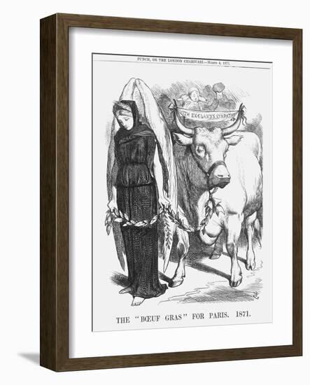 The Boeuf Gras for Paris, 1871-John Tenniel-Framed Giclee Print