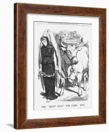 The Boeuf Gras for Paris, 1871-John Tenniel-Framed Giclee Print