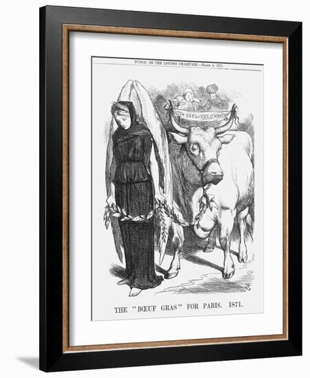 The Boeuf Gras for Paris, 1871-John Tenniel-Framed Giclee Print