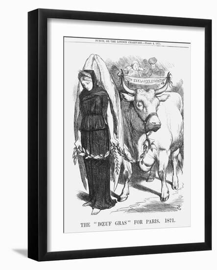 The Boeuf Gras for Paris, 1871-John Tenniel-Framed Giclee Print