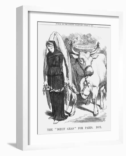 The Boeuf Gras for Paris, 1871-John Tenniel-Framed Giclee Print