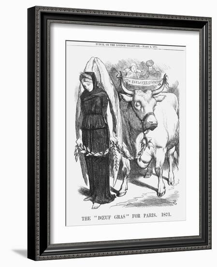 The Boeuf Gras for Paris, 1871-John Tenniel-Framed Giclee Print