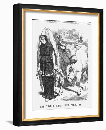 The Boeuf Gras for Paris, 1871-John Tenniel-Framed Giclee Print