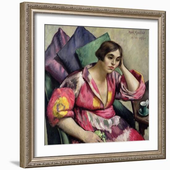 The Bokhara Coat, 1920-Mark Gertler-Framed Giclee Print