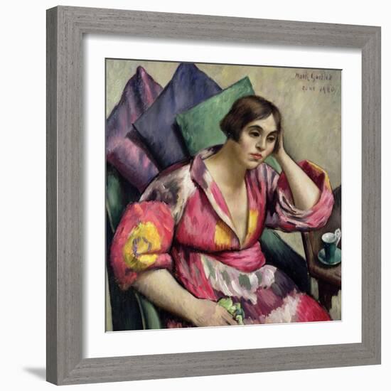 The Bokhara Coat, 1920-Mark Gertler-Framed Giclee Print