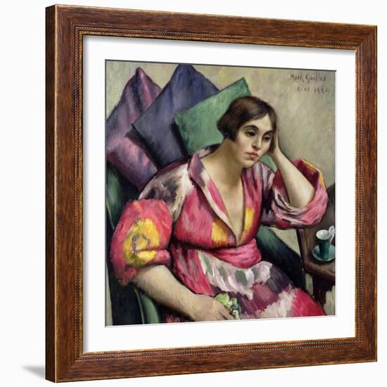 The Bokhara Coat, 1920-Mark Gertler-Framed Giclee Print