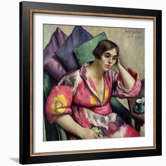 The Bokhara Coat, 1920-Mark Gertler-Framed Giclee Print