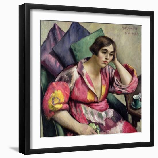 The Bokhara Coat, 1920-Mark Gertler-Framed Giclee Print