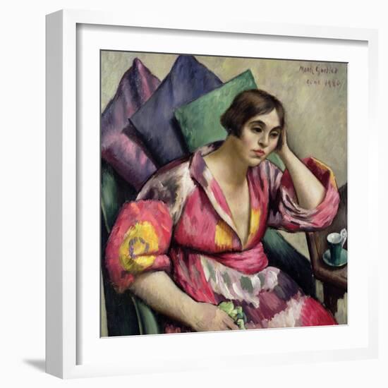 The Bokhara Coat, 1920-Mark Gertler-Framed Giclee Print