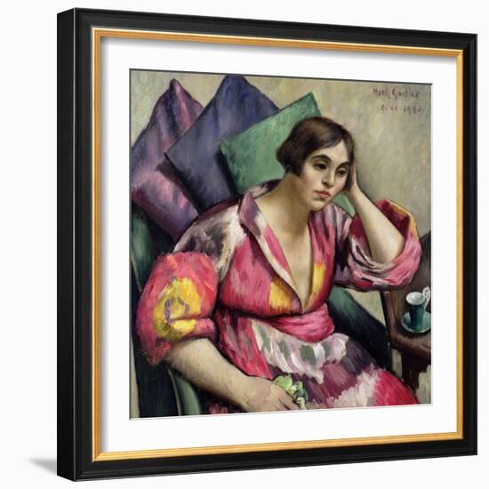 The Bokhara Coat, 1920-Mark Gertler-Framed Giclee Print