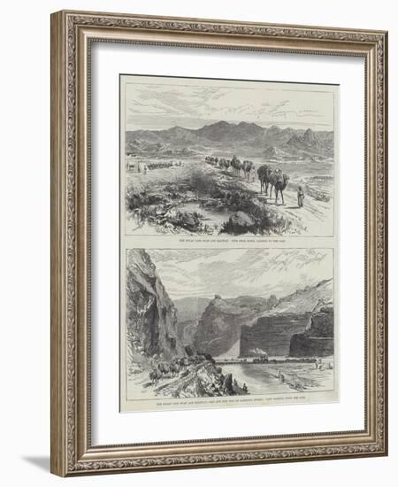 The Bolan Pass Road and Railway-null-Framed Giclee Print