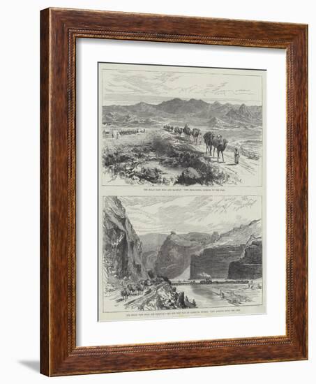 The Bolan Pass Road and Railway-null-Framed Giclee Print