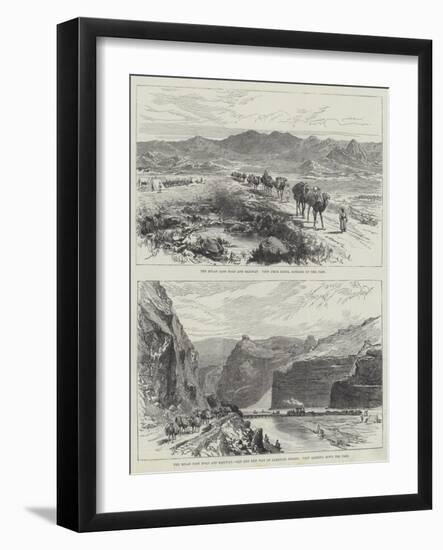 The Bolan Pass Road and Railway-null-Framed Giclee Print