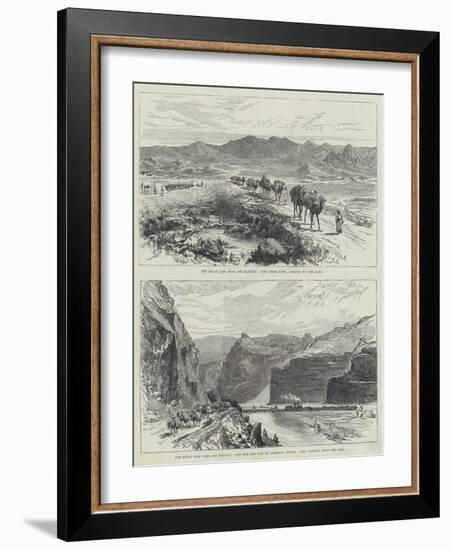 The Bolan Pass Road and Railway-null-Framed Giclee Print