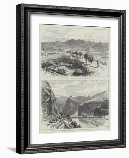 The Bolan Pass Road and Railway-null-Framed Giclee Print