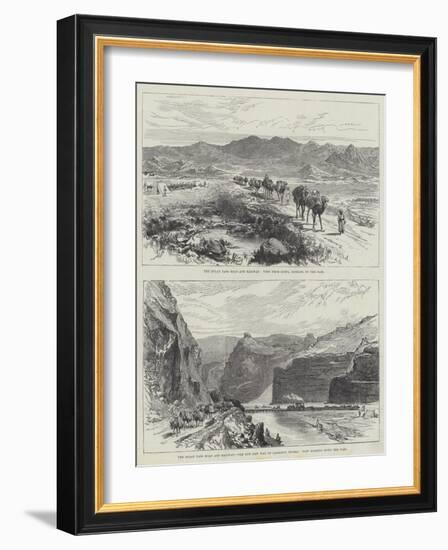 The Bolan Pass Road and Railway-null-Framed Giclee Print