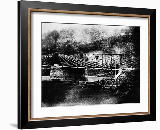 The Bollman Truss Bridge; Savage Maryland-null-Framed Photographic Print