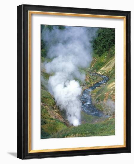 The Bolshoi / Greater Geyser Erupting, Geyser Valley, Kronotsky Zapovednik, Russia-Igor Shpilenok-Framed Photographic Print