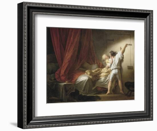 The Bolt-Jean-Honoré Fragonard-Framed Art Print