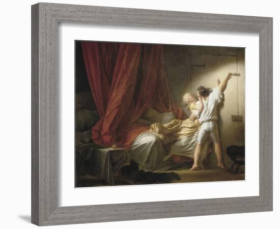 The Bolt-Jean-Honoré Fragonard-Framed Art Print