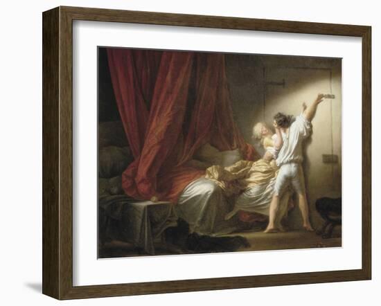 The Bolt-Jean-Honoré Fragonard-Framed Art Print