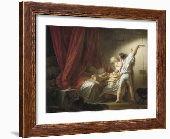 The Bolt-Jean-Honoré Fragonard-Framed Art Print