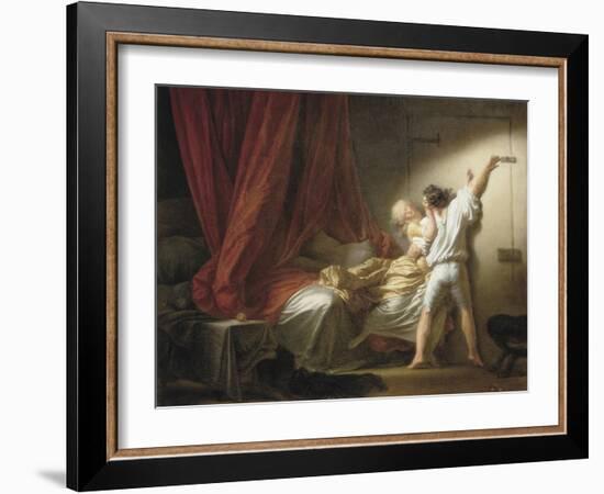 The Bolt-Jean-Honoré Fragonard-Framed Art Print