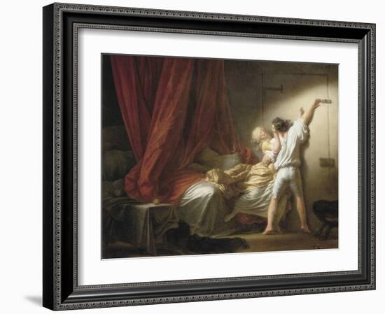 The Bolt-Jean-Honoré Fragonard-Framed Art Print