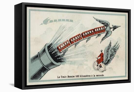 The Bomb Train - 100 Kilometres Per Second-null-Framed Premier Image Canvas