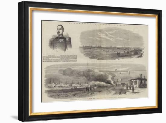 The Bombardment and Capture of Kinburn-null-Framed Giclee Print
