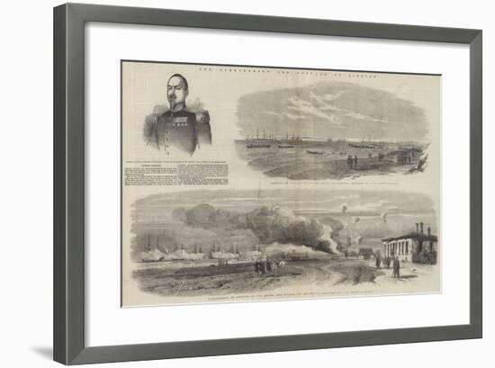 The Bombardment and Capture of Kinburn-null-Framed Giclee Print