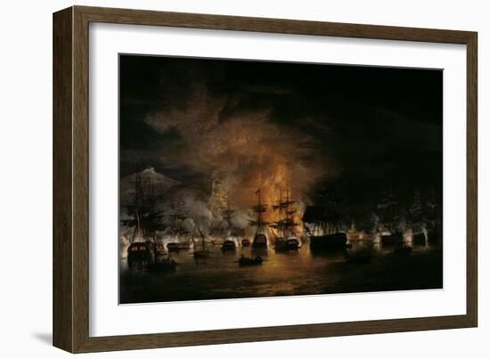 The Bombardment of Algiers, 1819-Thomas Luny-Framed Giclee Print