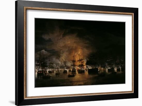 The Bombardment of Algiers, 1819-Thomas Luny-Framed Giclee Print