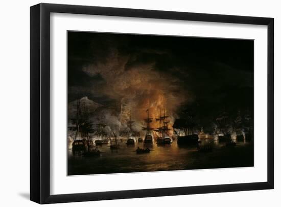 The Bombardment of Algiers, 1819-Thomas Luny-Framed Giclee Print